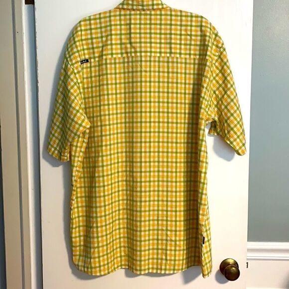 Kani plaid short sleeve button up urban shirt XL - Picture 4 of 10
